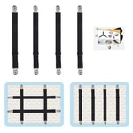 4PCS Adjustable Bed Sheet Straps Clips, Elastic Mattress Fasteners Hold.... Fixed Price $14.44.