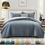 Luxury Summer Velvet Quilt Bedding Set Soft Bedspreads Coverlet Throw Queen King. Fixed Price $22.75.