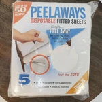 Peelaways Disposable Fitted Sheets Fits Twin Xl Size Mattress Contains 5 Layers. Fixed Price $22.00.