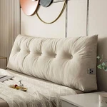 Cnsmak Triangular Wedge Headboard Pillows Twin SIZE:39.4X15.7X5IN, White. Fixed Price $49.99.