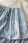 Waverly King Bed Skirt W/15 Drop Blue/white Checks. Fixed Price $36.00.