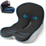 Memory Foam Seat Cushion W/lumbar Support Pillow For Back & Sciatica Pain Relief. Fixed Price $17.49.