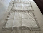 Simple Opulence 100% Linen King Pillow Sham White /gray Trim Set Of 2 Pristine. Fixed Price $24.99.
