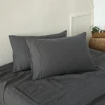 Simple&opulence 100% French Linen Pillowcase King Size-set Of 2- Washed Solid.... Fixed Price $55.53.