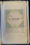 Dena Home Nostalgia King Sham Ivory Cream Cotton Handmade Embroidery Pleats Edge. Fixed Price $22.99.