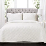 Ava Quilt Diamond Pattern Solid 3 Piece Oversized Bedding Blanket Bedspread Set. Fixed Price $107.99.