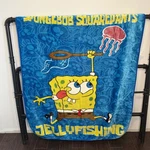 Spongebob Squarepants Jellyfishing Plush 60X50 Blanket Northwest Co Rare. Fixed Price $79.99.