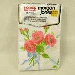 Vintage Morgan Jones No-iron Pillow Case Set Of 2 Poly Cotton Pink Floral New. Fixed Price $15.29.