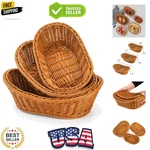 Durable 3-PIECE Wicker Basket Set For Serving Beautiful Farmhouse Design. Fixed Price $29.59.