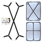 Qoecycth Bed Sheet Holder Straps, Crisscross-black,. Fixed Price $8.91.