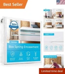 Ultimate Queen Size Waterproof Box Spring Encasement Cover Protect & Preserve. Fixed Price $54.64.