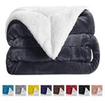 Sherpa Fleece Large Bed Sofa Reversible Blankets Throws Twin Queen Size. Fixed Price $21.59.