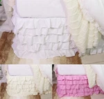 Pleated Ruffle Bed Skirt - Solid Dust All Sizes 3 Colors New. Fixed Price $15.96.
