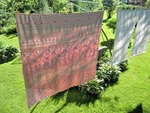 #M4 Vtg Cahanda Made Blanket Throws Rag Woven Catalogne Cotton Blend 80/89. Fixed Price $89.99.