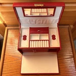 Wolf Heritage Red Med Travel Jewelry Box Lock Key Minimalist Quiet Luxury Preppy. Fixed Price $135.00.