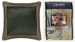 J. Queen New York Emerald Bay 26" X Euro Pillow Sham, Dark Green. Fixed Price $36.85.