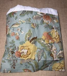 Pottery Barn Skirt Vanessa Blue Cal King Floral Palampore Lux Linen Bedding. Fixed Price $100.00.