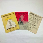 Set Of 3 Music Sheets People Will Say I've Always Loved & Ah! Sweet 1940'S. Fixed Price $12.99.