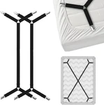 Bed Holder Straps Criss-cross Sheets Stays Suspenders Keep Fitted/flat. Fixed Price $13.57.