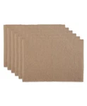 Design Imports Dii Ribbed Placemat, Holidays Set Of 6, Color Beige/brown "stone". Fixed Price $20.00.