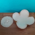 Vintage Handmade Dinner Roll Holder Cover Warmer White Quilted Embroidered. Fixed Price $26.95.