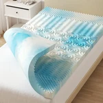 Dumos 5-ZONE Support Memory Foam Mattress Topper,pain Relief,cooling Gel Infused. Fixed Price $64.34.