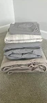 Calvin Klein Flaxen Starch Blue Flower Queen Duvet Cover/bedding Set. Fixed Price $60.00.