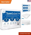 Queen 13-16 In. Deep Sureguard Mattress Encasement 100% Waterproof, Bed Bug.... Fixed Price $113.77.