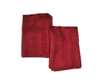Wamsutta Garnet Dobby Damask Sateen Stripe 500TC (2) Standard Pillowcases 19X30. Fixed Price $24.00.