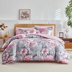 Bed Bag Queen, 7 Piece Floral Comforter Sheet Set, Tie-dye Pink Flower O.... Fixed Price $55.00.