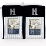 Highline Bedding Co Belize Blue Haze Stripe Euro Sham Set Of Two 26" Square. Fixed Price $9.00.