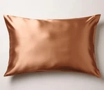 Standard Pillowcase - 20X26 Size Copper Bridal Satin Pieces. Fixed Price $25.00.