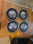 1970 Chrysler 300 Plymouth Fury Hub Caps Wheel Covers 15 Across Front 4PC Oem. Fixed Price $57.00.