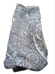 Revman International Stone Cottage Blue Medallion Shams Zip Close Euc 20X36. Fixed Price $12.24.