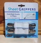 Evriholder Bed Sheet Grippers 4 Piece Holders. Fixed Price $13.99.