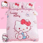 100% Cotton Hello Kitty Hearts Double/queen Bed Quilt Cover Set. Fixed Price $95.40.