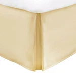 Lux Impressions 100% Egyptian Cotton Bed Skirt Cream Twin Drop 15" **new**. Fixed Price $19.99.