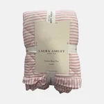 2 Pc Laura Ashley Pink Oxford Striped Cotton Pillow Shams Shabby Chic Charm. Fixed Price $46.88.