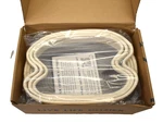 Natural Cozy 3 Piece Oval Basket Set Rope Woven Off White/gray Design. Fixed Price $11.04.