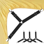 Sheet Holders, 4 Pcs Adjustable Bed Straps, Fitted Clips Fast. Fixed Price $11.88.