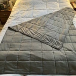 Tranquility Temperature Balancing 12LB Weighted Blanket Antimicrobial. Fixed Price $32.00.