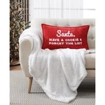 Lacourte Santa Cookie List Decorative Pillow, 14" X 24". Fixed Price $35.00.