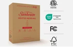 Sunbeam Royal Ultra Fleece Heated Electric Blanket 12 Settings Queen 90X84". Fixed Price $59.99.