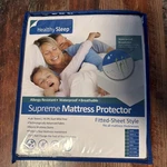 Healthy Sleep Supreme Mattress Protector Cover Waterproof Breathable Size Twin. Fixed Price $19.99.