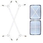 Consss Bed Sheet Straps, Adjustable Durable Holder White. Fixed Price $14.76.