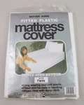 Vintage Better Home Plastic Fitted Open Bottom Mattress Cover Twin Size 1996 90S. Fixed Price $29.99.