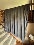 Restoration Hardware Rh King 100% Linen Duvet Cover Gray Pinstripe. Fixed Price $119.99.