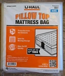 Uhaul King Pillow Top Mattress Bag Fits Up Thick 103"X78"X17" Contains. Fixed Price $25.00.
