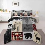 Erosebridal Retro Cabin Comforter Set Rustic Bear Deer Bedding Kids. Fixed Price $105.09.