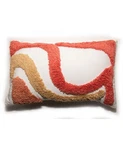 Jill Zarin Abstract Shag Decorative Pillow, 20 X 12 Orange. Fixed Price $29.99.